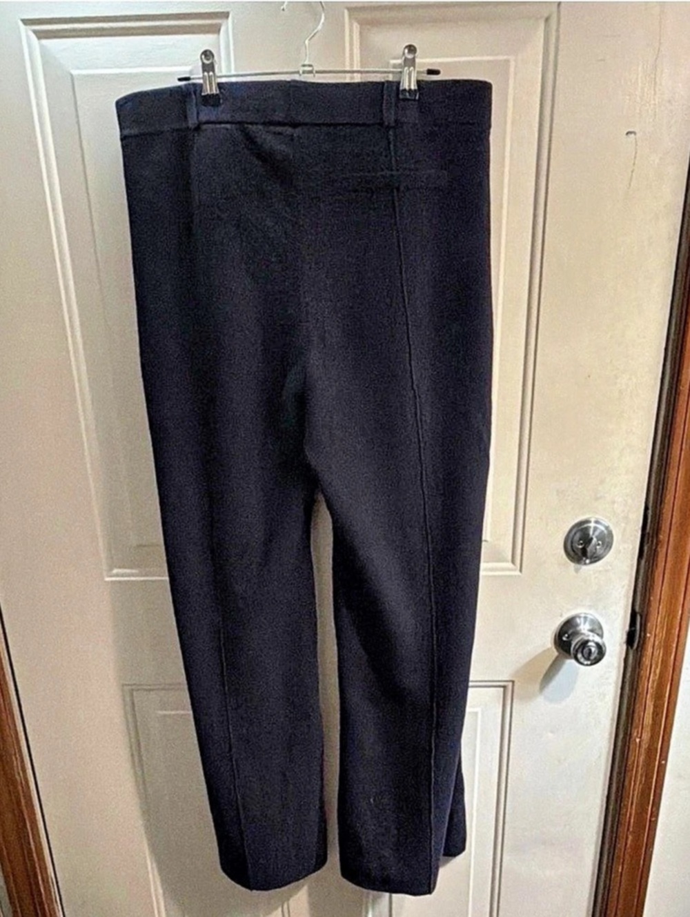 COS Wide Leg Merino Knit Pants Deep Navy Size 12